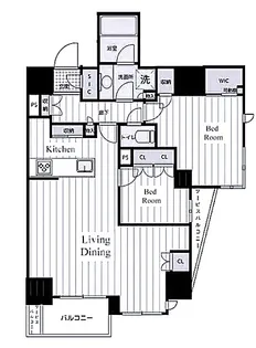 東京都文京区本駒込1【マンション】の間取り