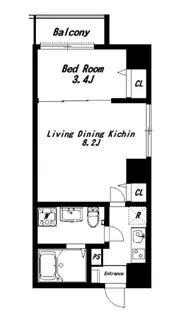 東京都江東区白河3【マンション】の間取り