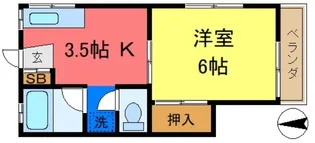 第一コーポ【2階】の間取り