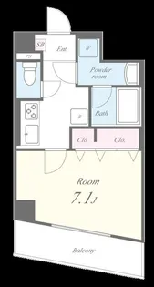ヴィルヌーブ白楽【6階】の間取り