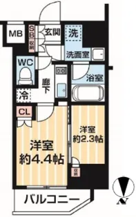 ARCOBALENO MINAMISENJU【4階】の間取り