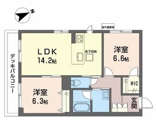 シャーメゾン ノア【1階】の間取り