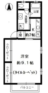 Villa NAKANO【4階】の間取り