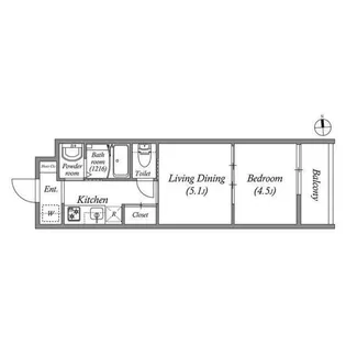 アドバンス京都リエートI【3階】の間取り