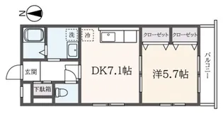 ジュネスプレントリー【4階】の間取り