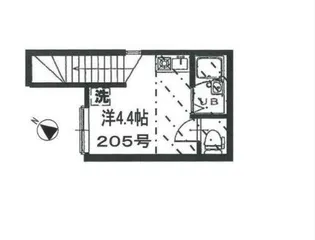 レジデンス高田馬場【2階】の間取り