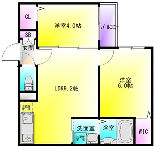 1ER CAMELLIA【1階】の間取り