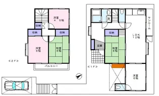 千葉県松戸市六高台8【一戸建】の間取り