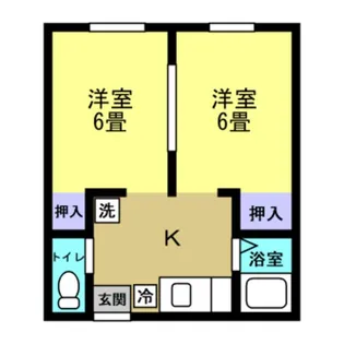 新潟県上越市春日山町2【アパート】の間取り