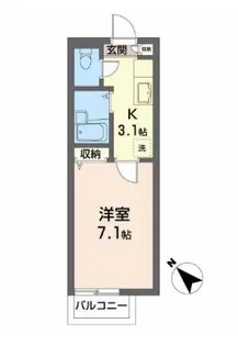 ディアコート小松島【2階】の間取り