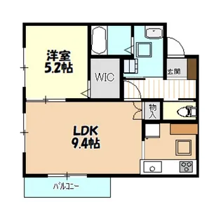 広島県広島市安佐南区伴東7【アパート】の間取り