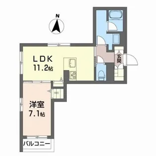 ベレオ カヘ【1階】の間取り