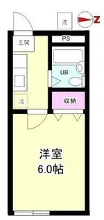 エリカハイツ【1階】の間取り