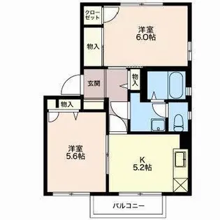 フォーレスセガミA【1階】の間取り