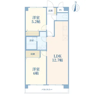 ガーデンハイツ六本木【3階】の間取り