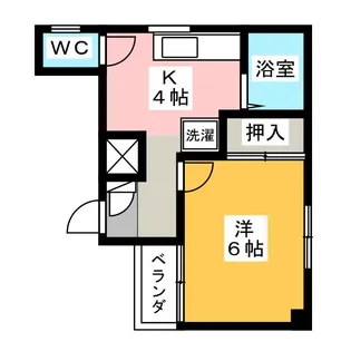 グリーンCORE【4階】の間取り