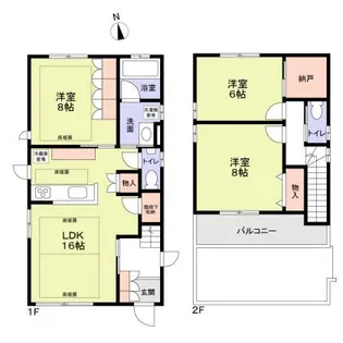 東京都目黒区鷹番1【一戸建】の間取り