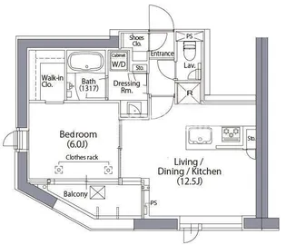 エルスタンザ文京湯島【8階】の間取り