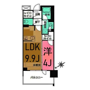 リビオタワー羽沢横浜国大【7階】の間取り