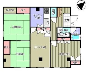 ハイツ栄【1階】の間取り