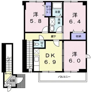 プルミエール【2階】の間取り