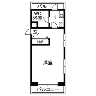 東京都新宿区荒木町【マンション】の間取り