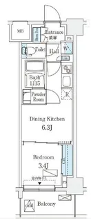エル・セレーノ横浜【5階】の間取り