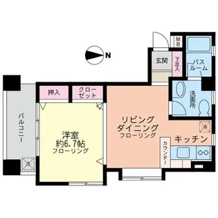 フジビューハイツ菊名 弐番館【3階】の間取り