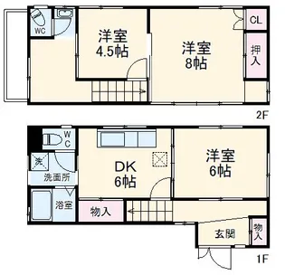 神奈川県横浜市南区通町3【一戸建】の間取り