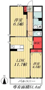 千葉県市川市入船【アパート】の間取り