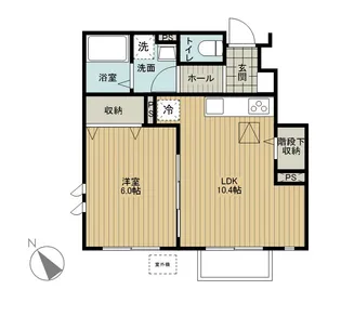 エリタージュI【1階】の間取り