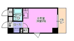 ドミトリー茅ヶ崎【6階】の間取り