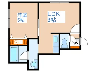 メリディアン【2階】の間取り
