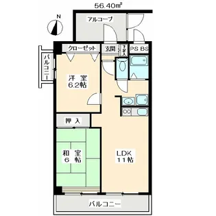 埼玉県川口市並木2【マンション】の間取り