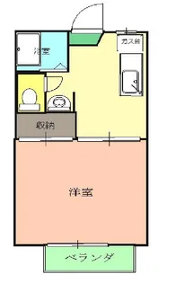 フレグランス船岡C【1階】の間取り