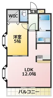 グラソル逢妻【2階】の間取り
