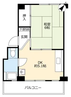 UR助松【1階】の間取り