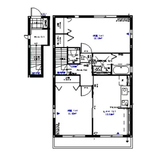 キャピタル丸森A棟【2階】の間取り