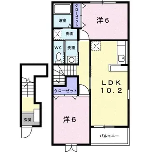 プロムナードI【2階】の間取り