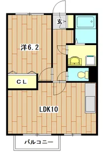 寺の上ハイツ【1階】の間取り