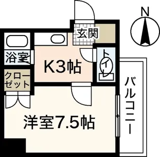 バオバブ白島【9階】の間取り