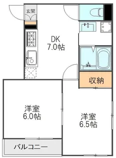 エスペレ新宿【2階】の間取り