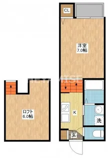 modern palazzo喜々津Soleil【1階】の間取り