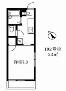 ドミールベルチェリー【3階】の間取り