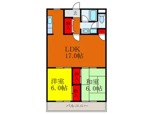 ピュア別府【3階】の間取り