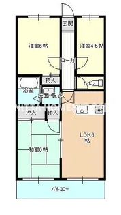 SKY新庄【1階】の間取り