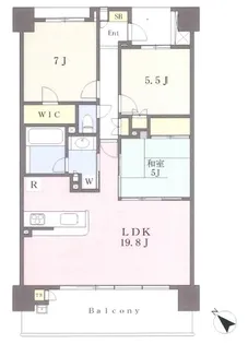 川崎サイトシティ3番館【10階】の間取り