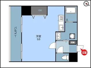 リバティープラザ花園II【2階】の間取り