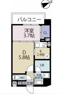 CUBE TERRACE【3階】の間取り