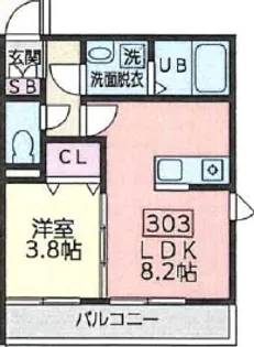 アンビシオン泉中央【3階】の間取り